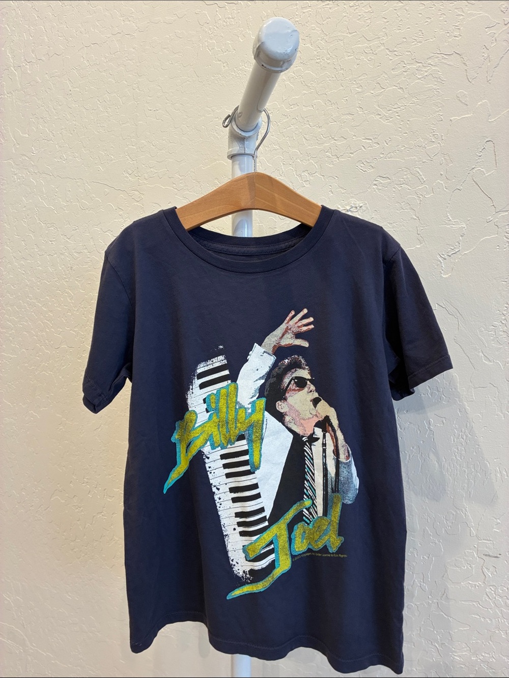 Billy Joel Graphic Tee for Kids - Black